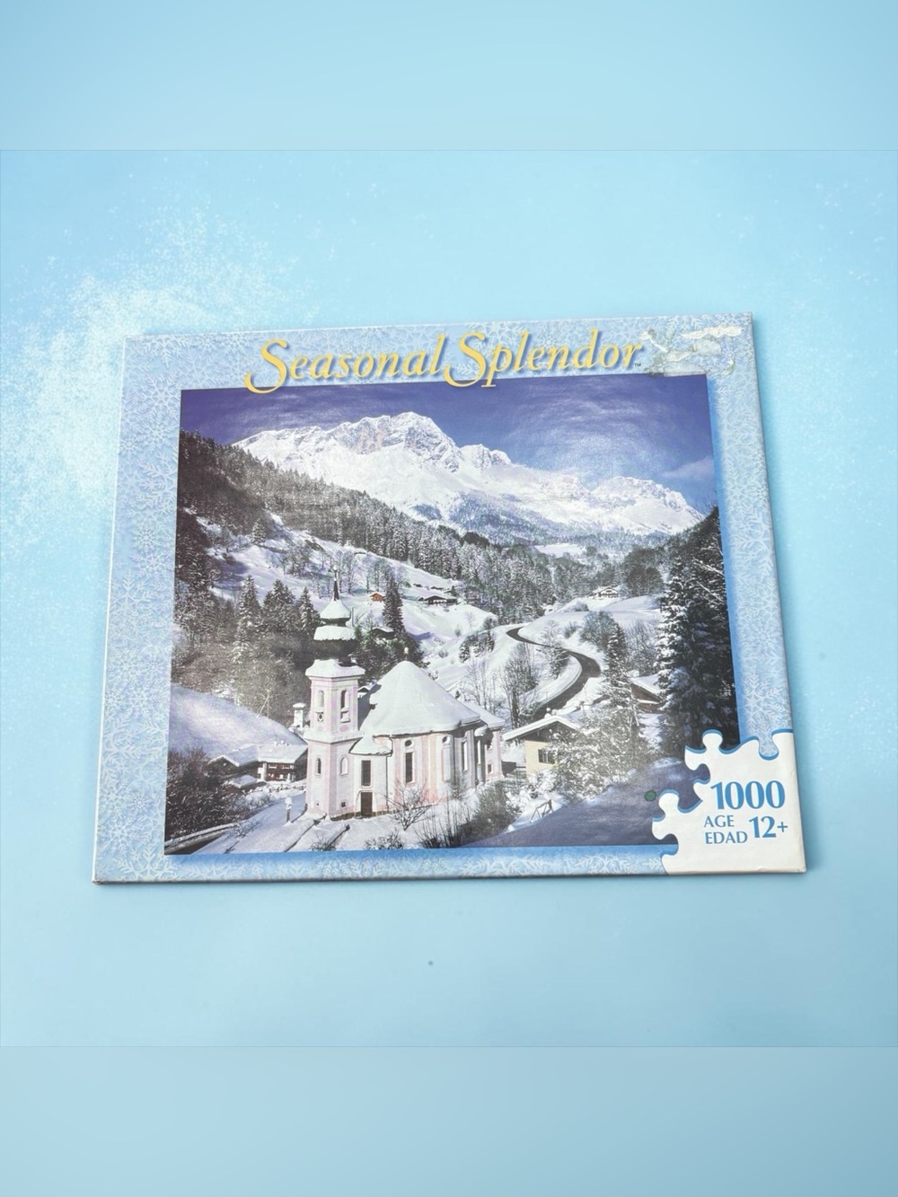 Hasbro Milton Bradley Seasonal Splendor Winter in Germany Puzzle 1000 pieces